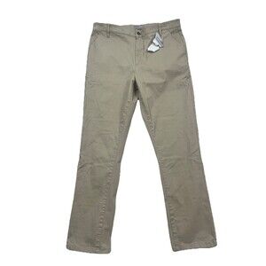 HICKEY FREEMAN Khaki Pants Straight Leg Regular Fit, Mocha - 38x32